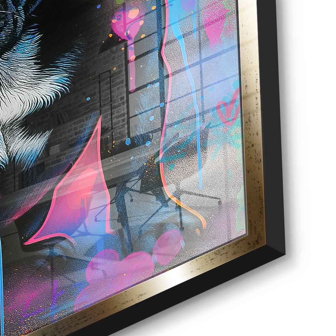 VW Bus Graffiti - Acrylic glass