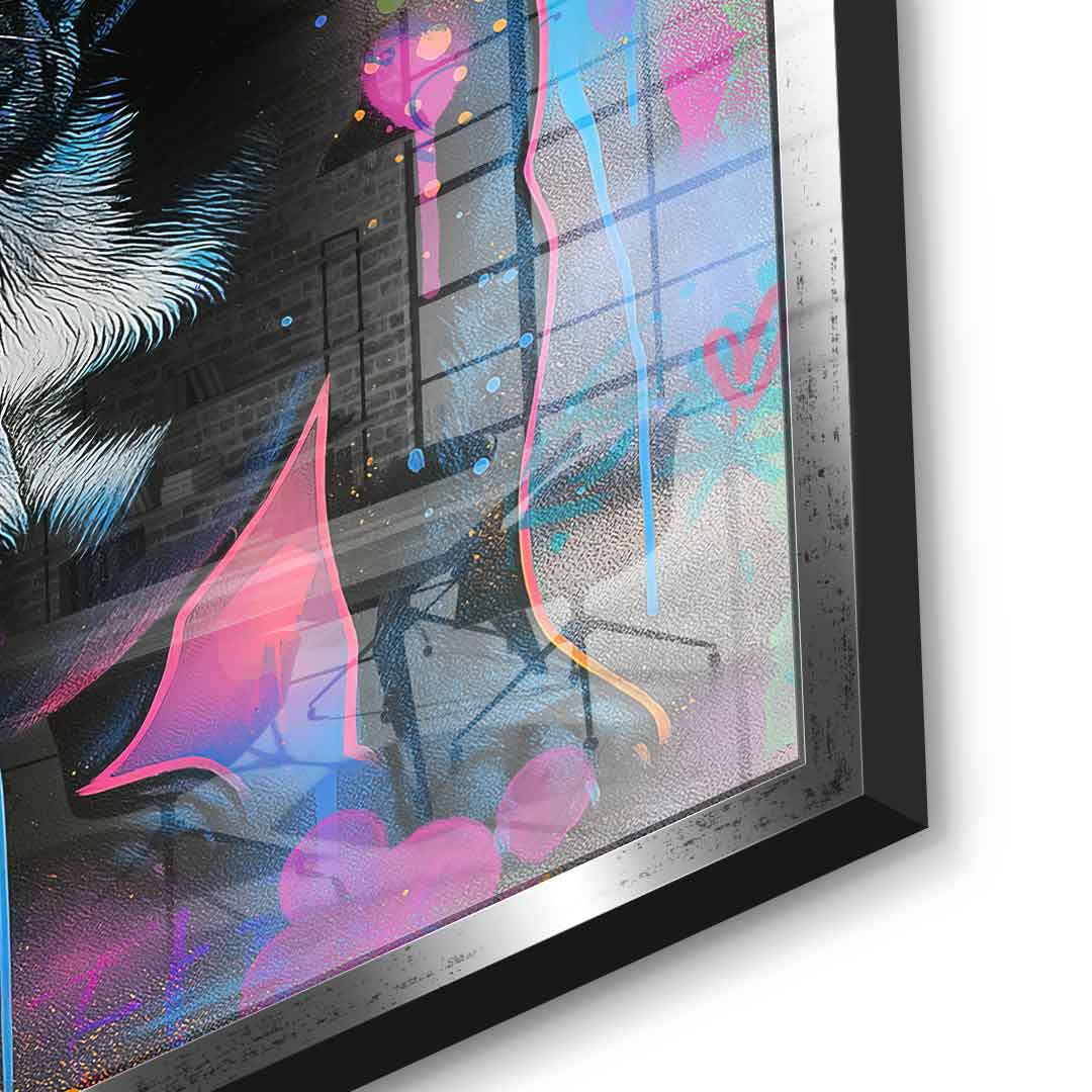 VW Bus Graffiti - Acrylic glass