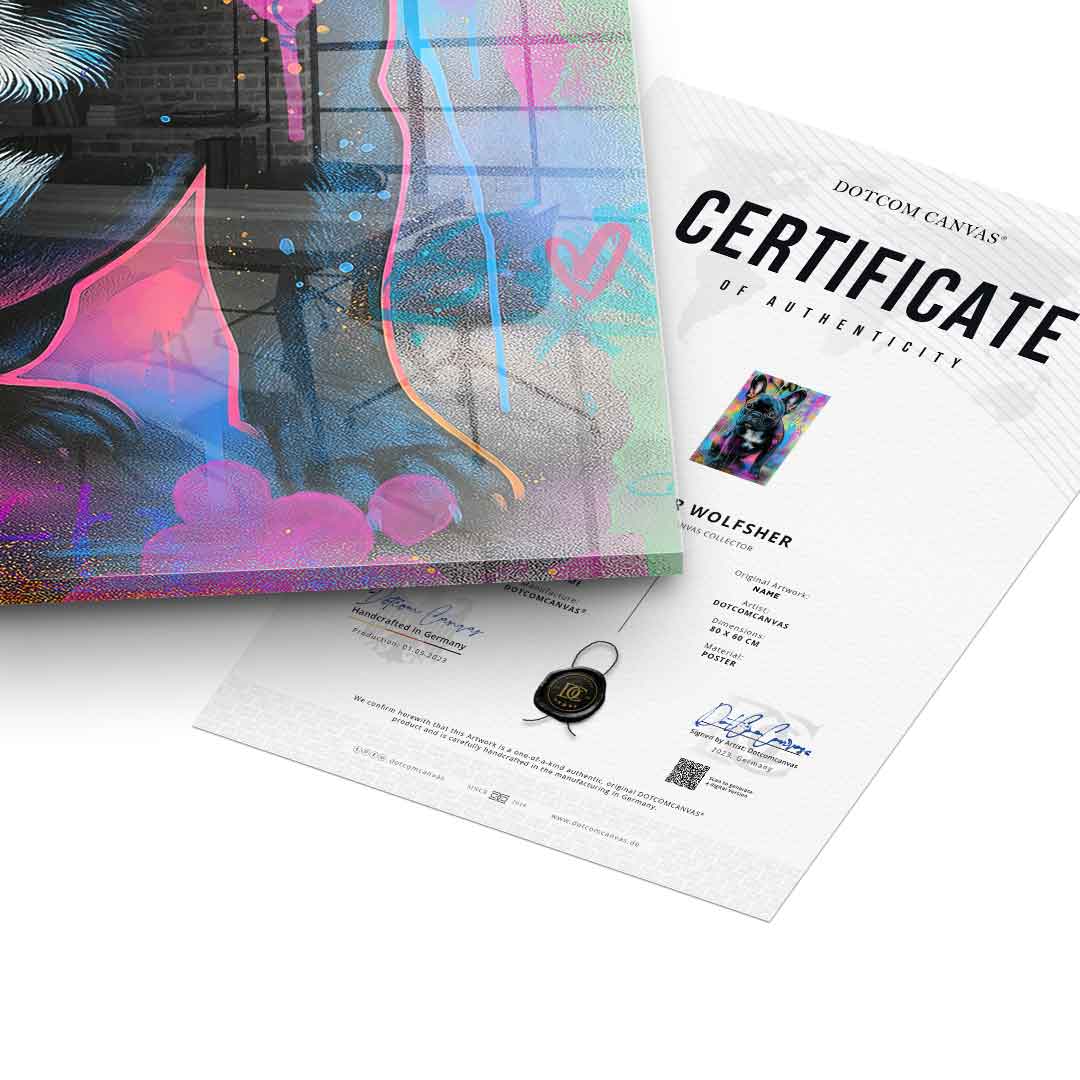 VW Bus Graffiti - Acrylic glass