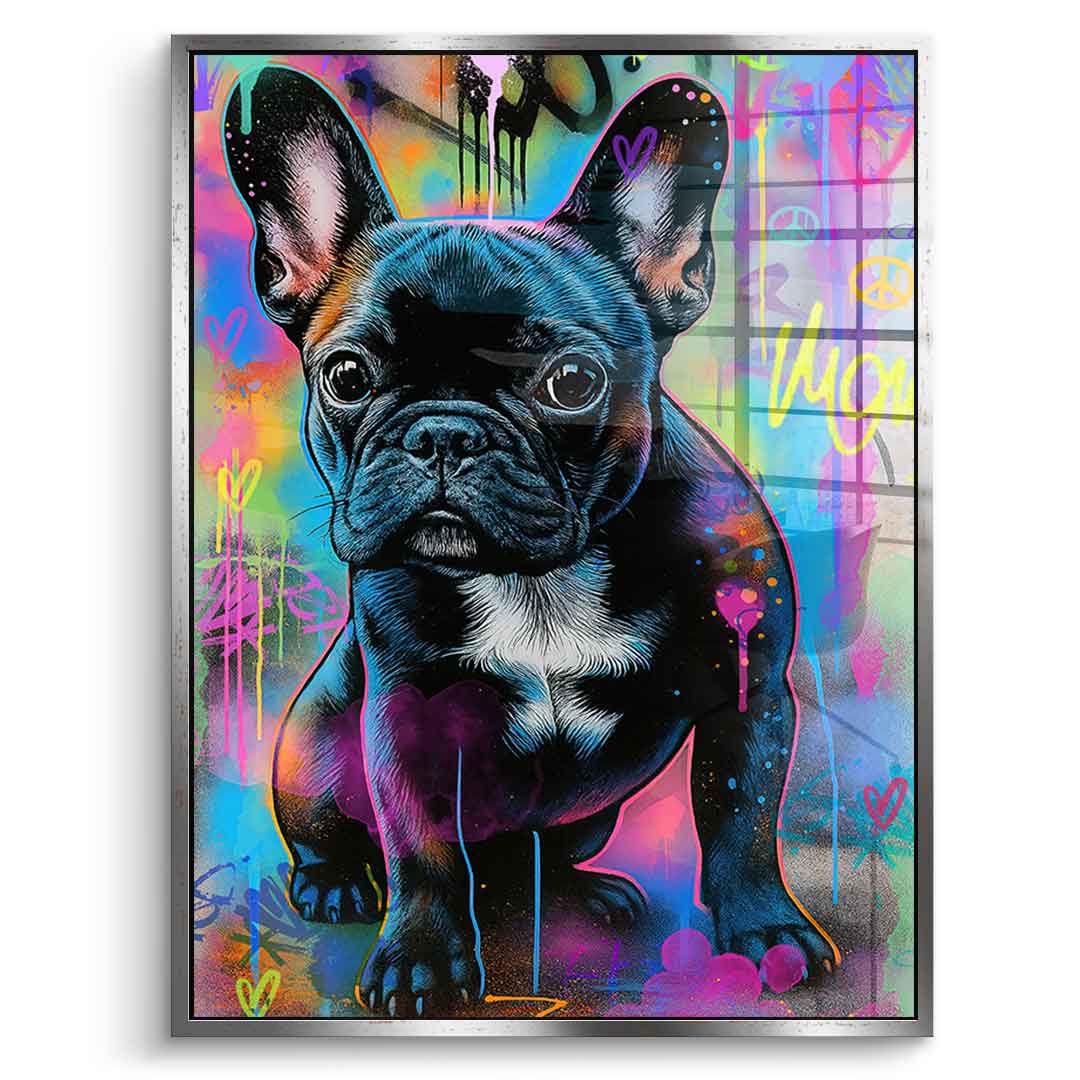 VW Bus Graffiti - Acrylic glass