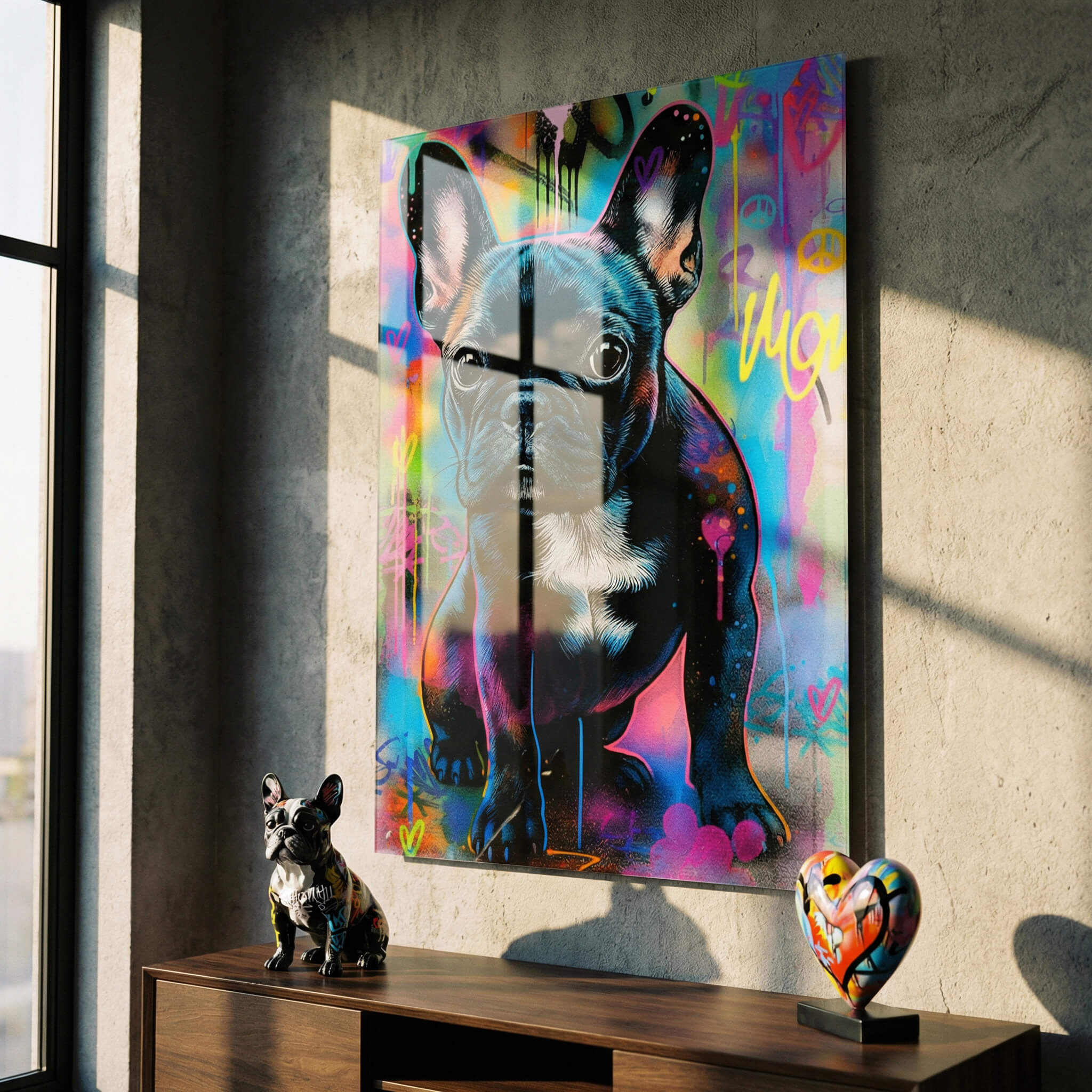 VW Bus Graffiti - Acrylic glass