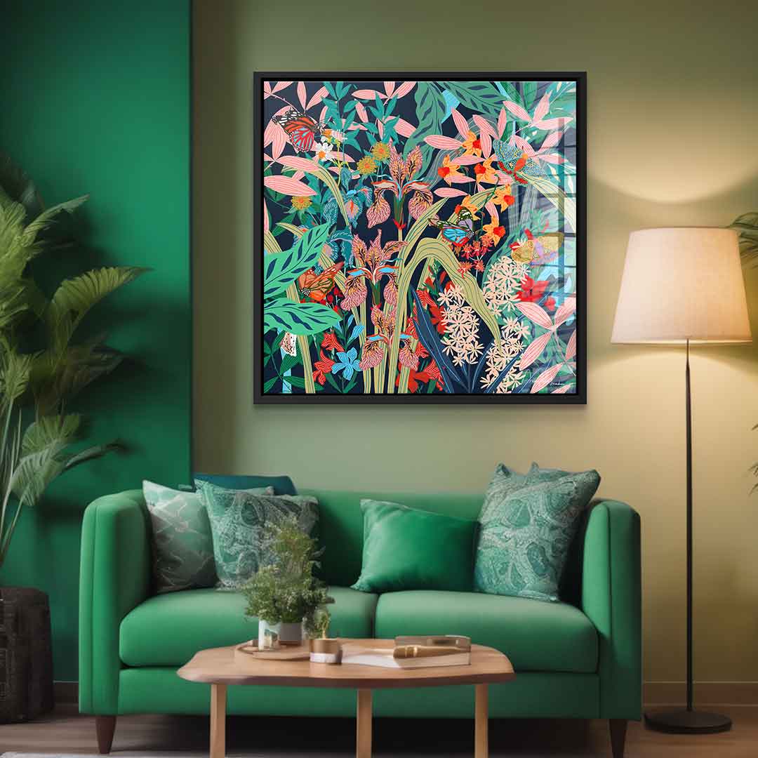 Butterfly Garden - Acrylglas