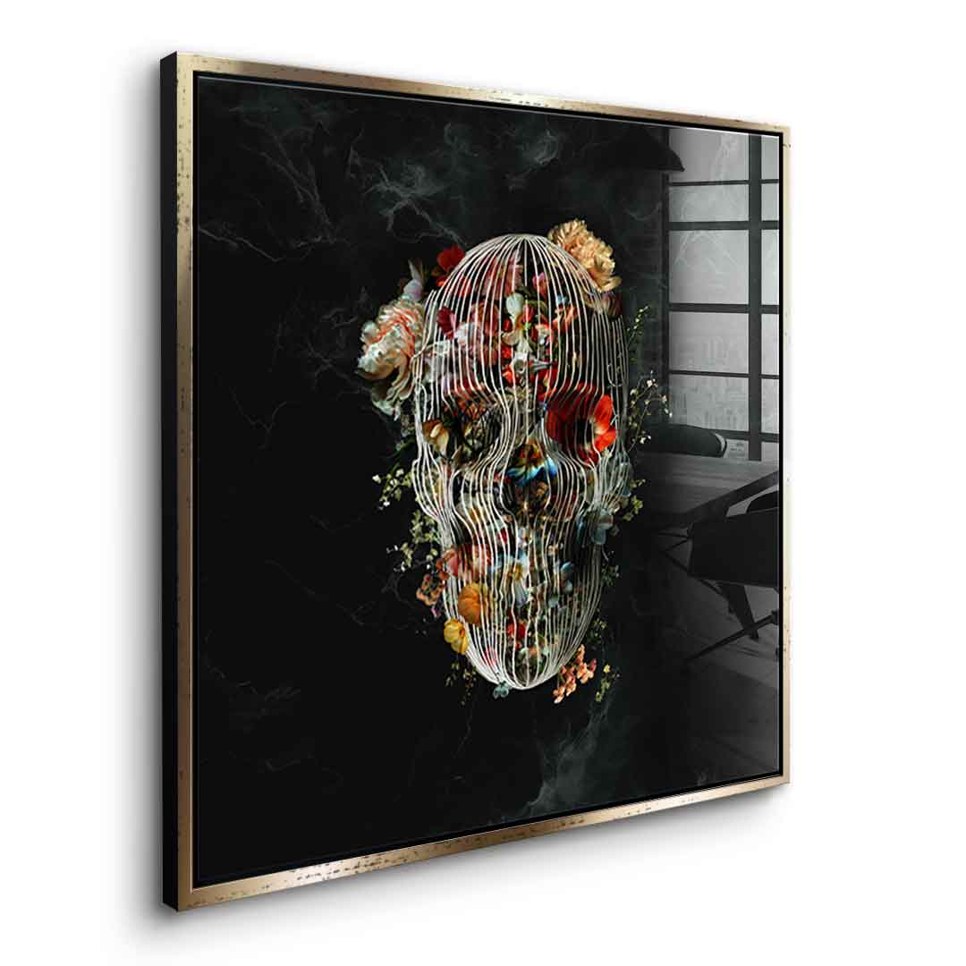 Cage Skull - Acrylglas