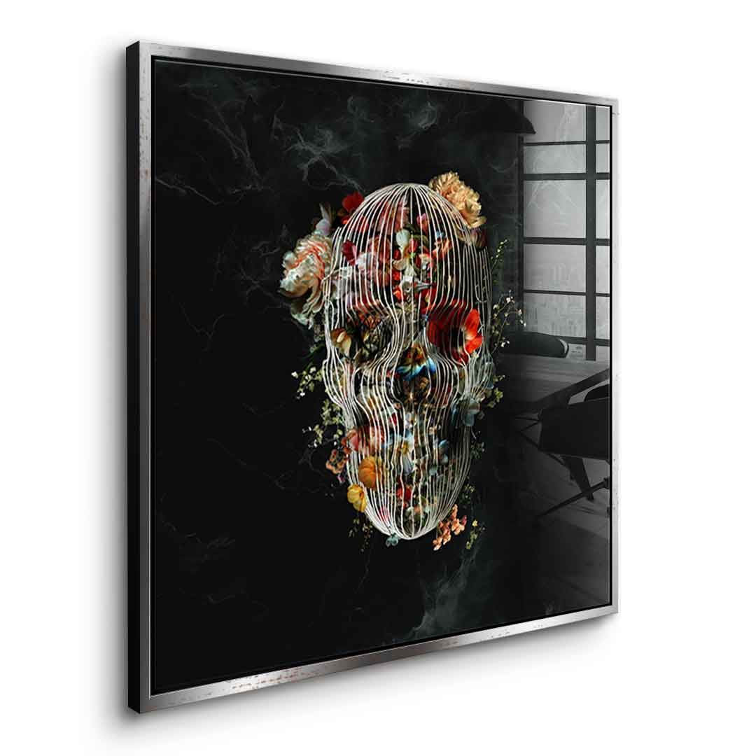 Cage Skull - Acrylglas