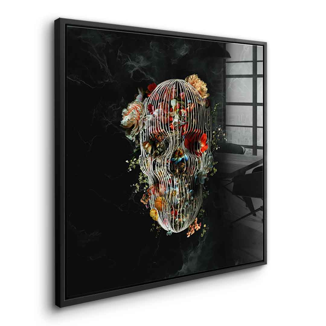 Cage Skull - Acrylglas