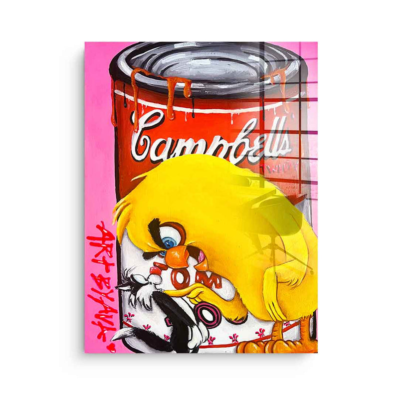 Campbells's Tweety - acrylic glass
