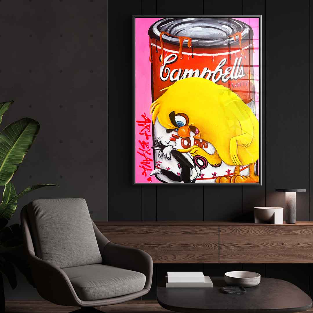 Campbell's Tweety - Acrylic glass