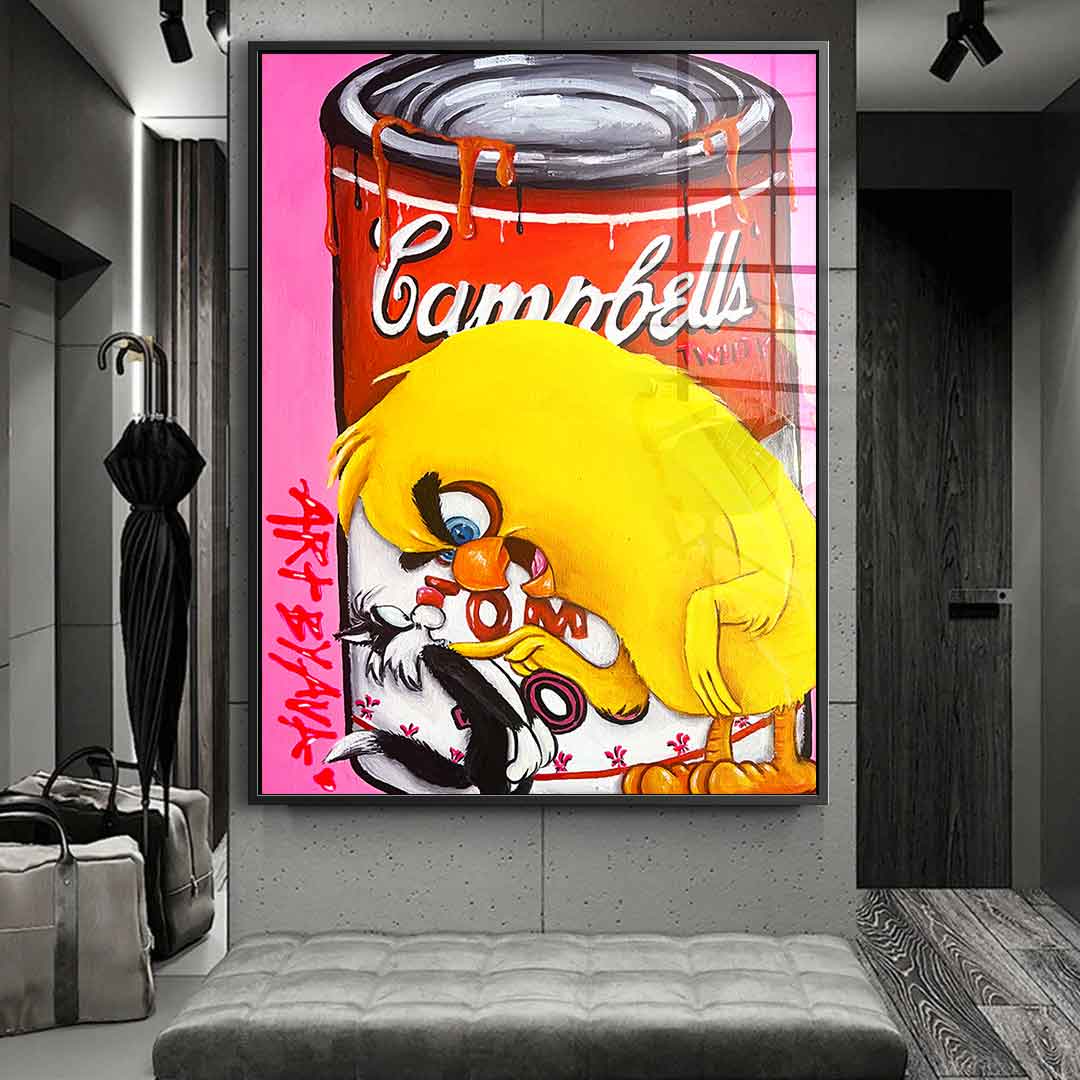 Campbell's Tweety - Acrylic glass