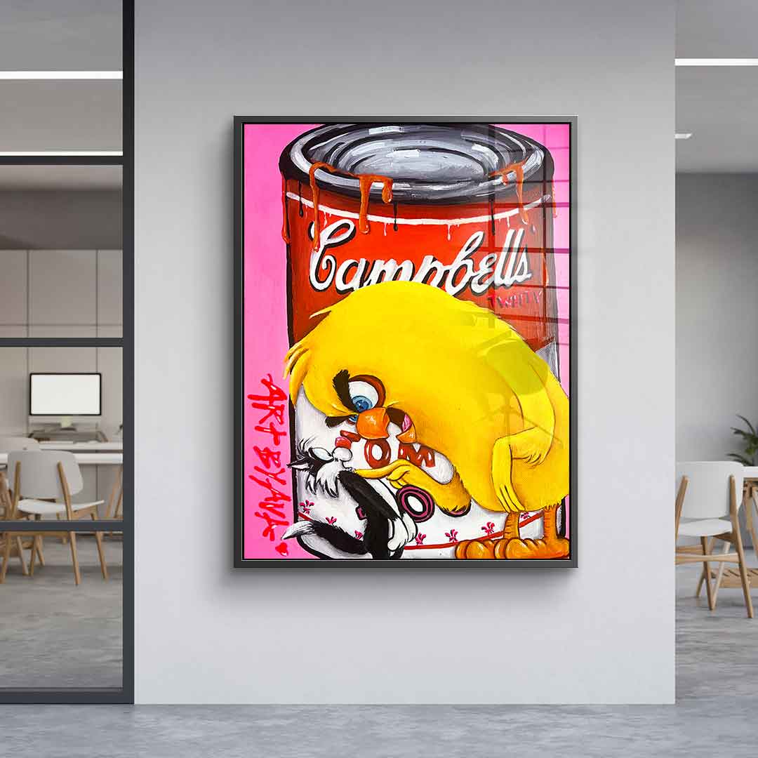Campbell's Tweety - Acrylic glass