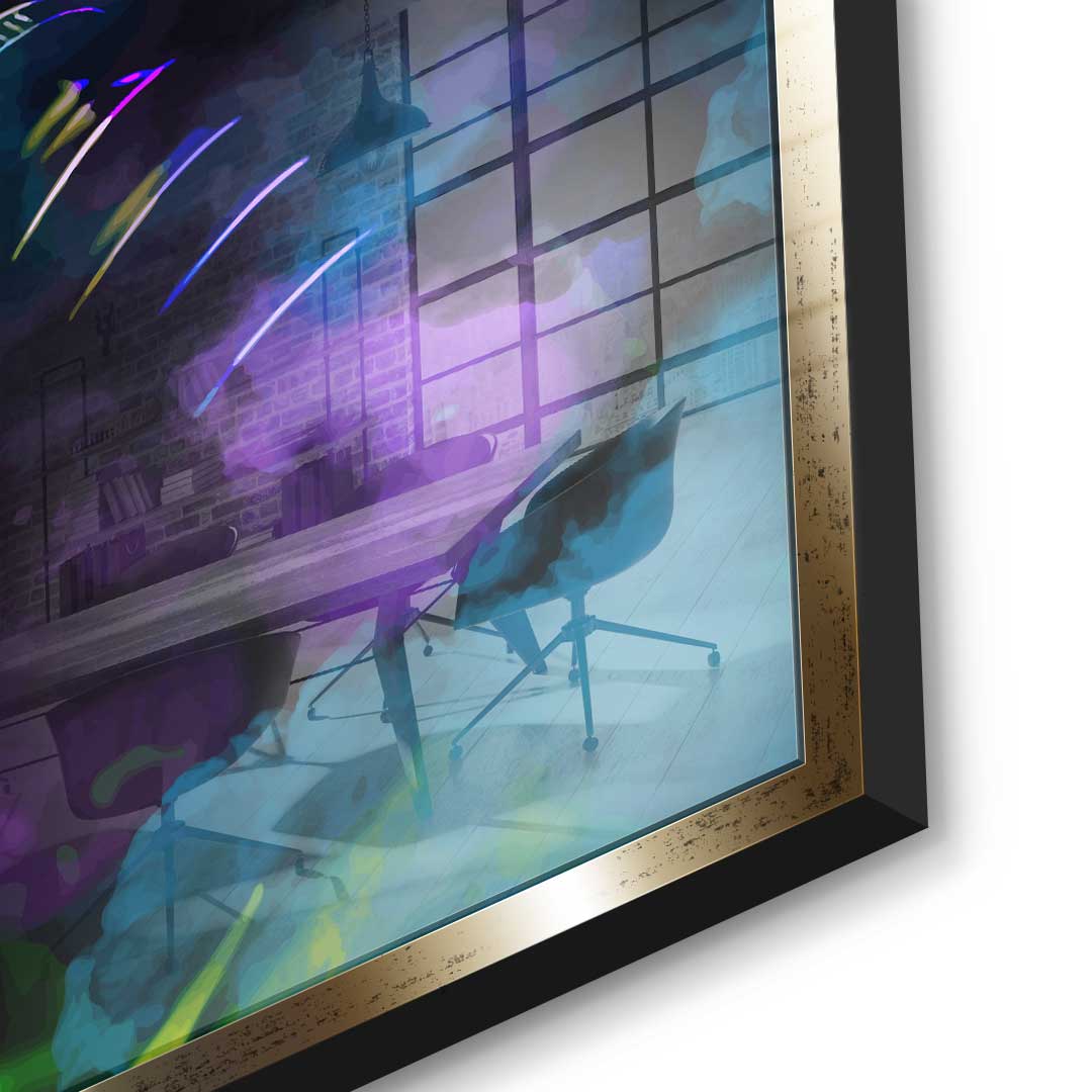 Cannabis Feld - Acrylglas