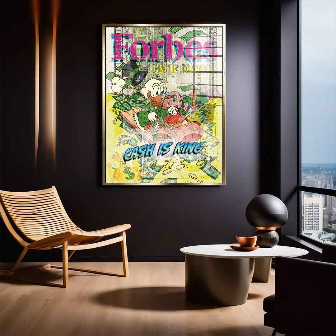 Cash is king - Acrylic glass