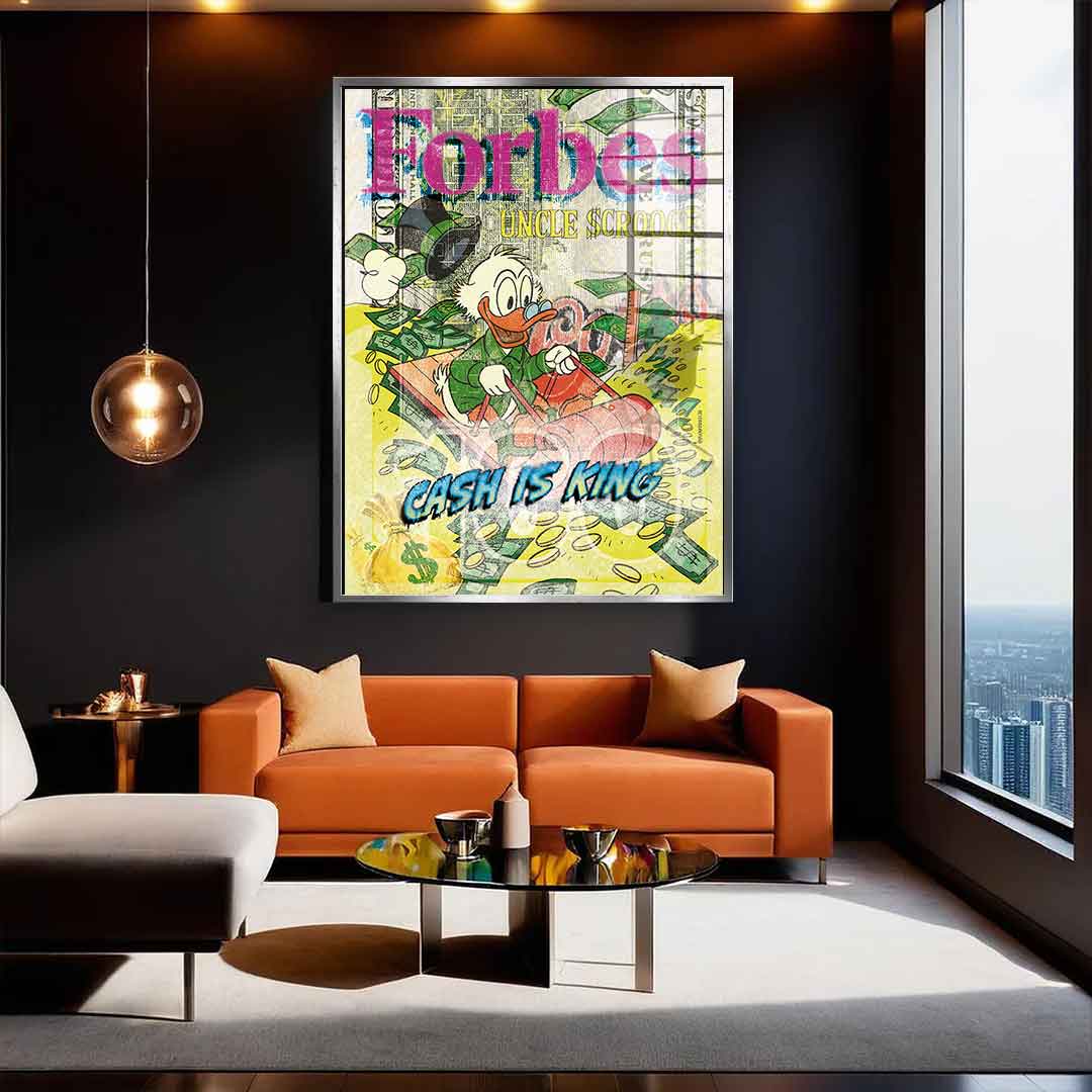 Cash is king - Acrylic glass