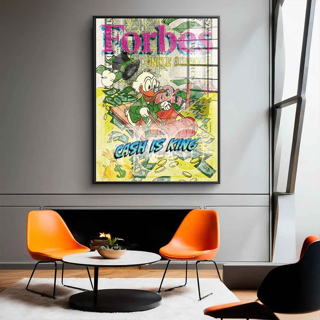 Cash is king - Acrylic glass