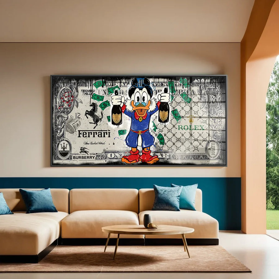 Champagne Duck - Acrylglas