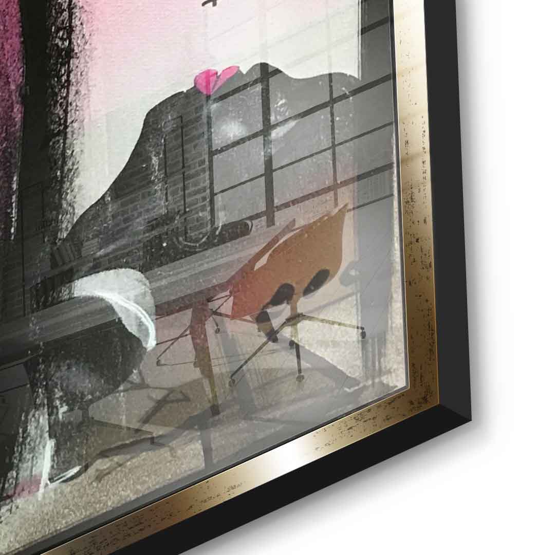 Rose Champagne - Acrylic glass