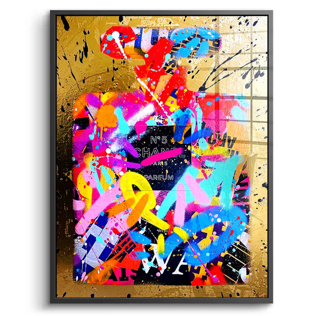 STREETY GOLD FRAGRANCE - Acrylic glass