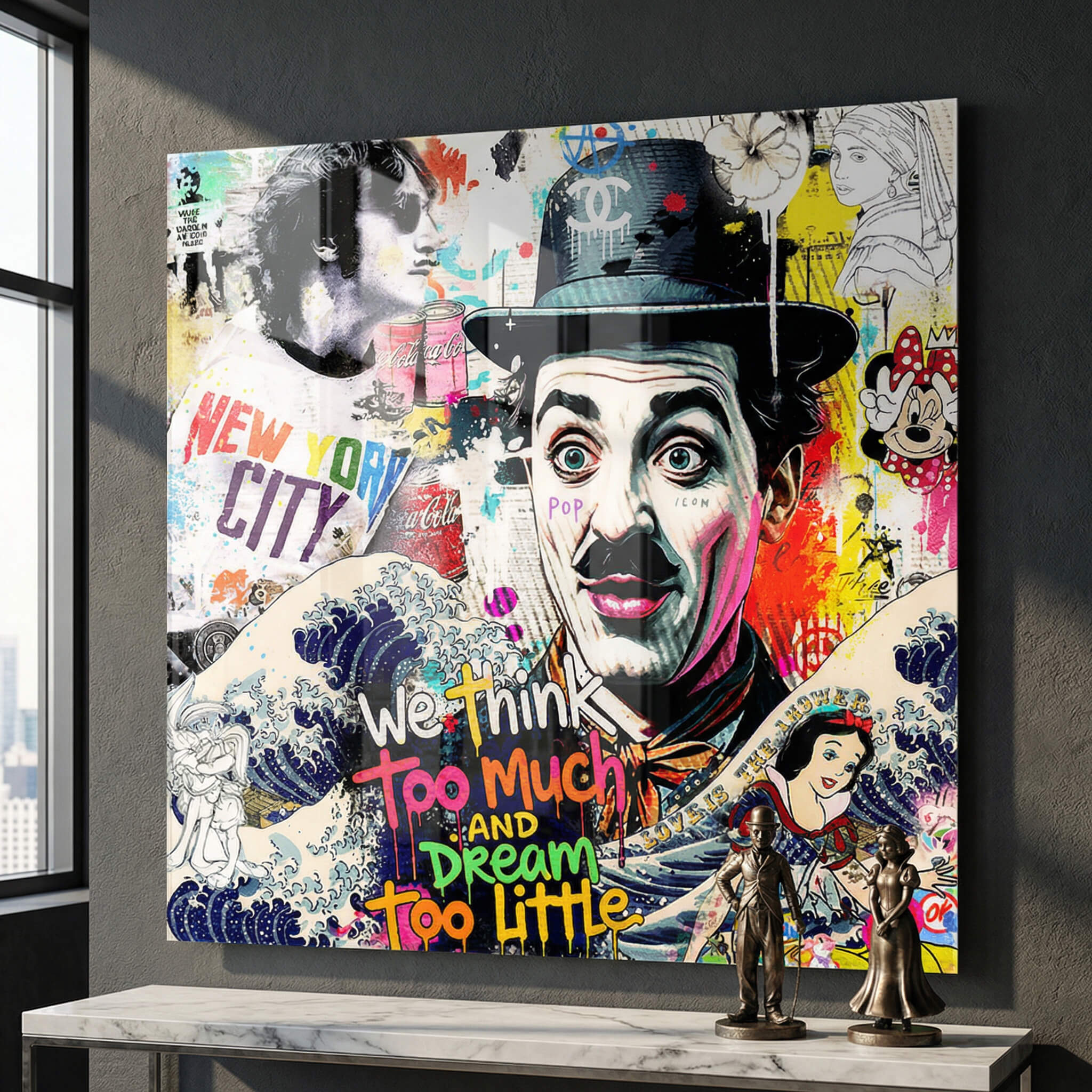 Chaplin Collage - Acrylic glass