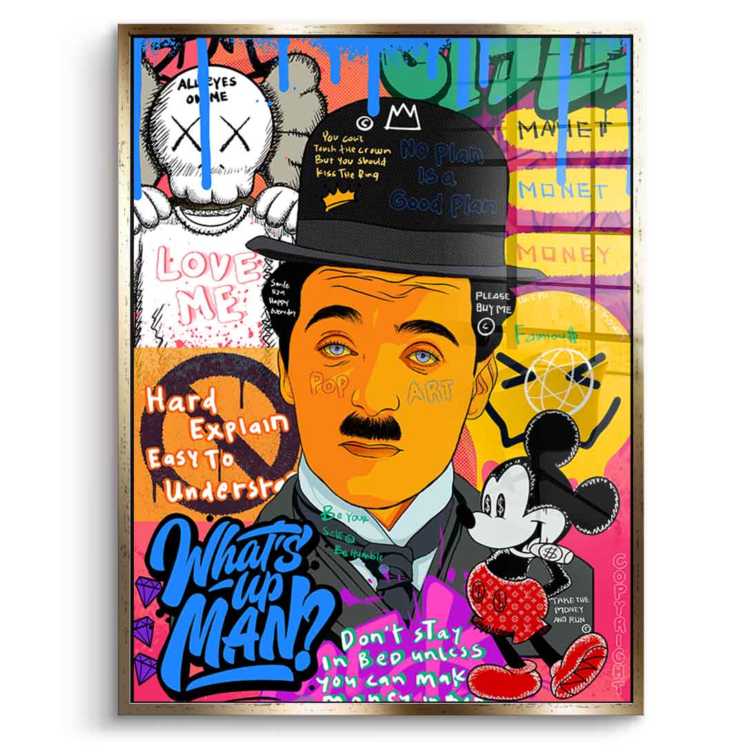 Charlie Chaplin - Acrylglas