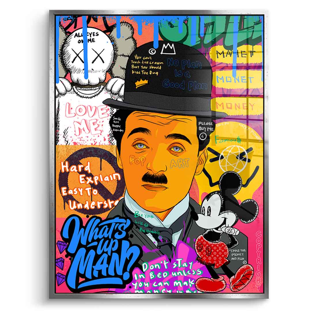 Charlie Chaplin - Acrylglas