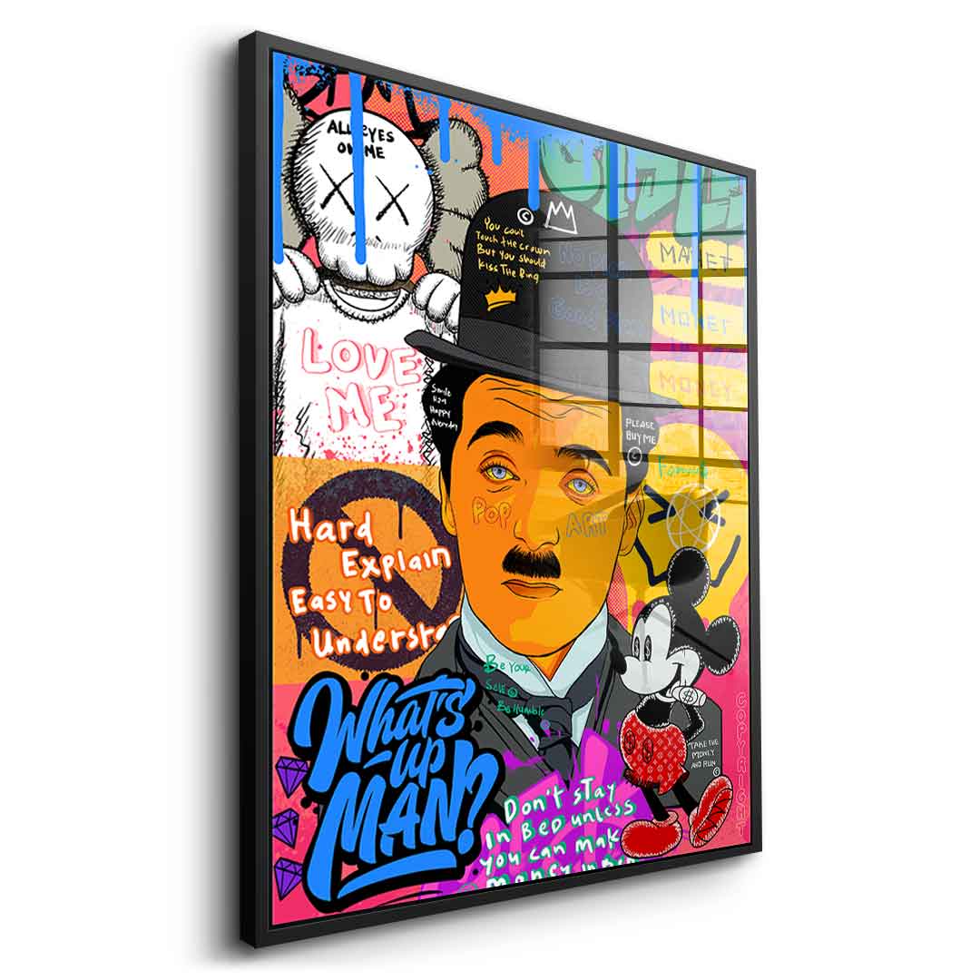 Charlie Chaplin - Acrylglas