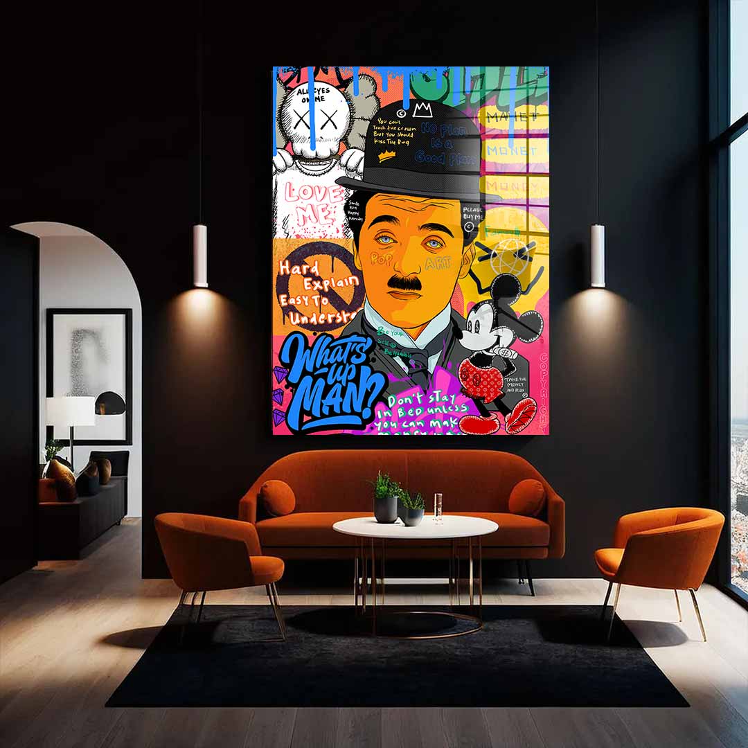 Charlie Chaplin - Acrylglas