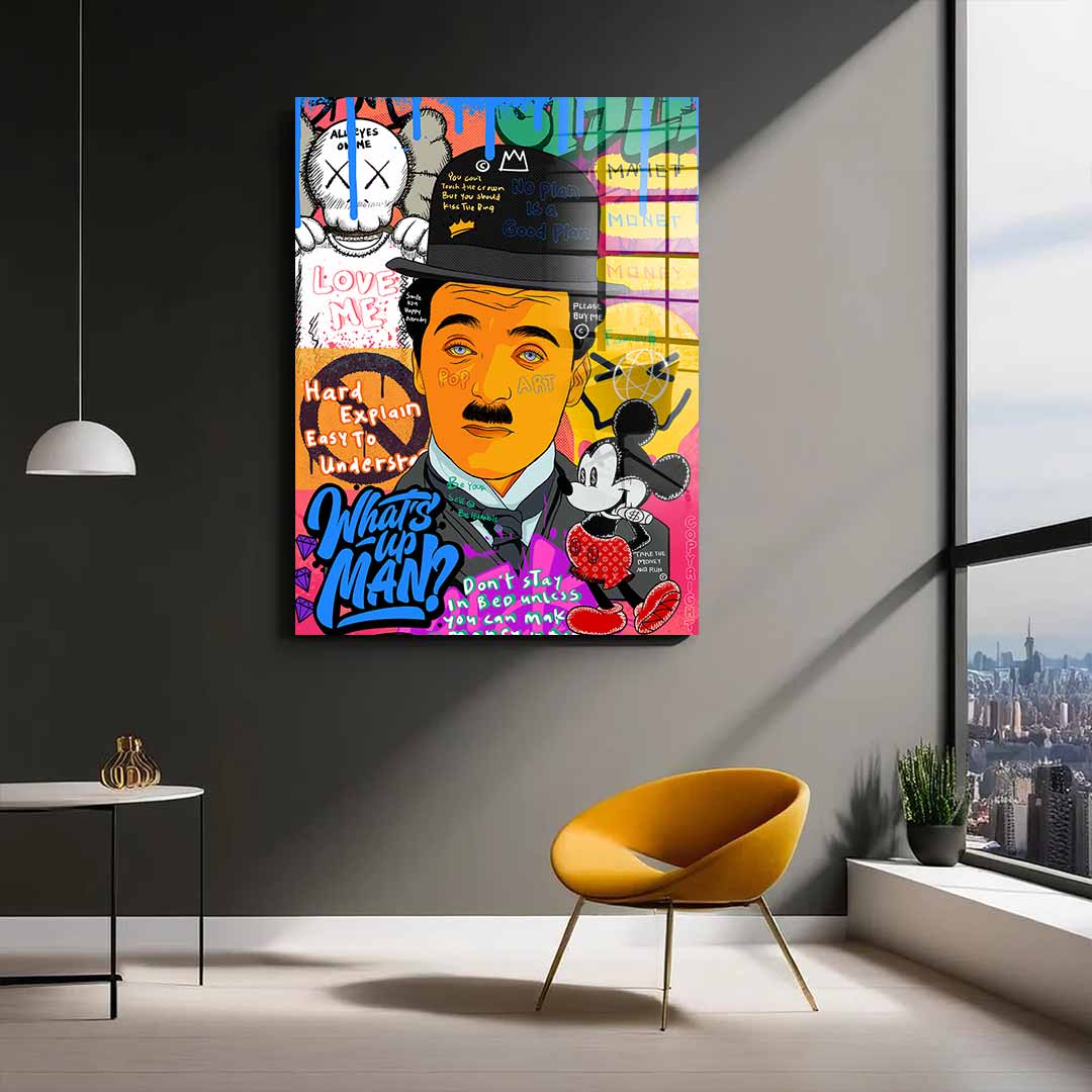 Charlie Chaplin - Acrylglas