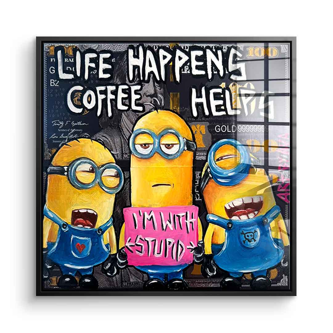 Coffee helps - Acrylic glass