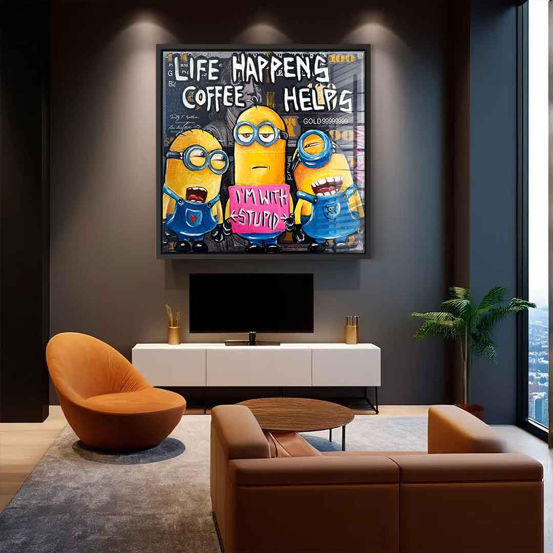 Coffee helps - Acrylic glass