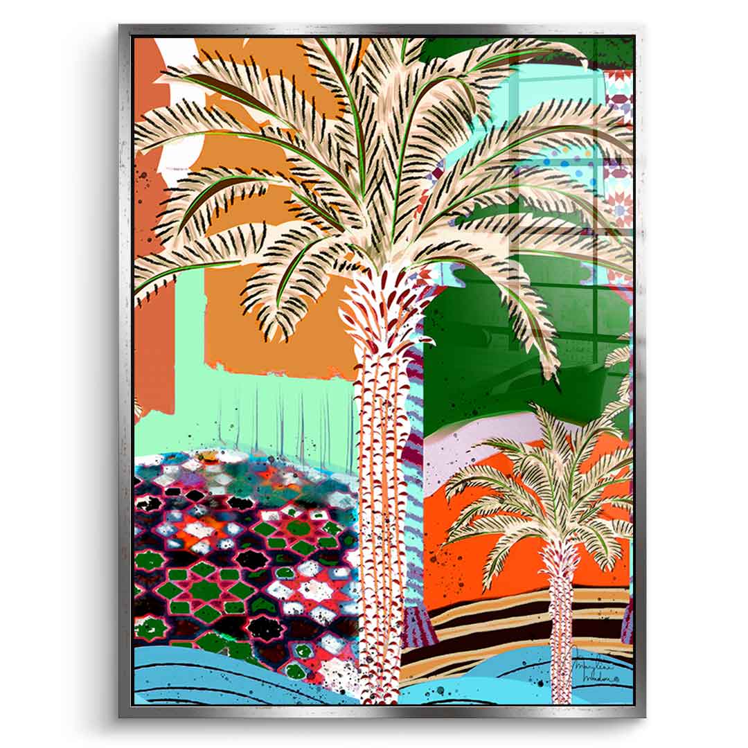 Colorful Palm Tree - Acrylic glass