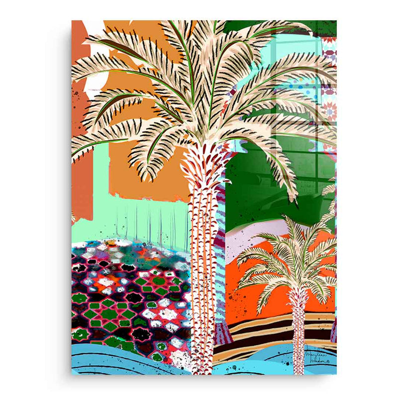 Colorful Palm Tree - Acrylglas
