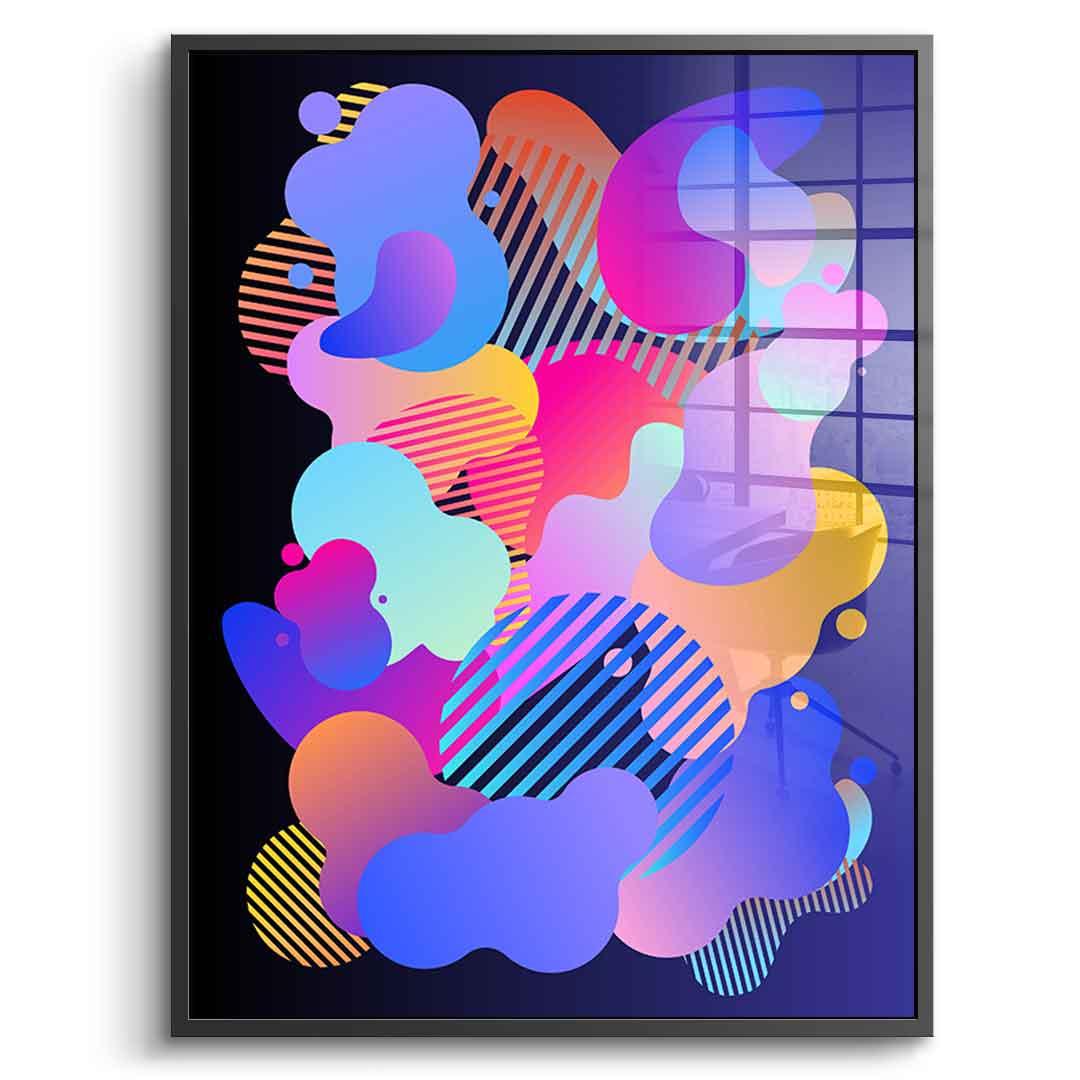 Colorful Splash - Acrylglas