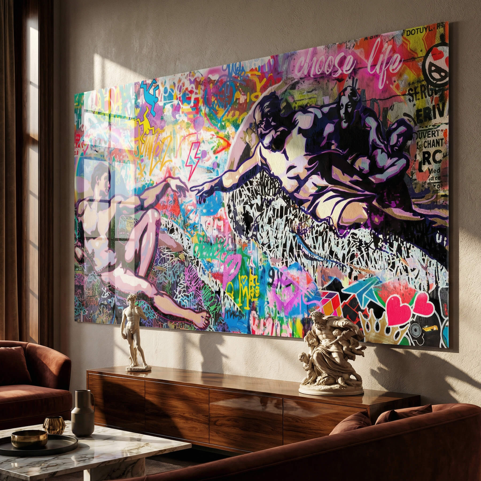 Creation Adam - Acrylglas