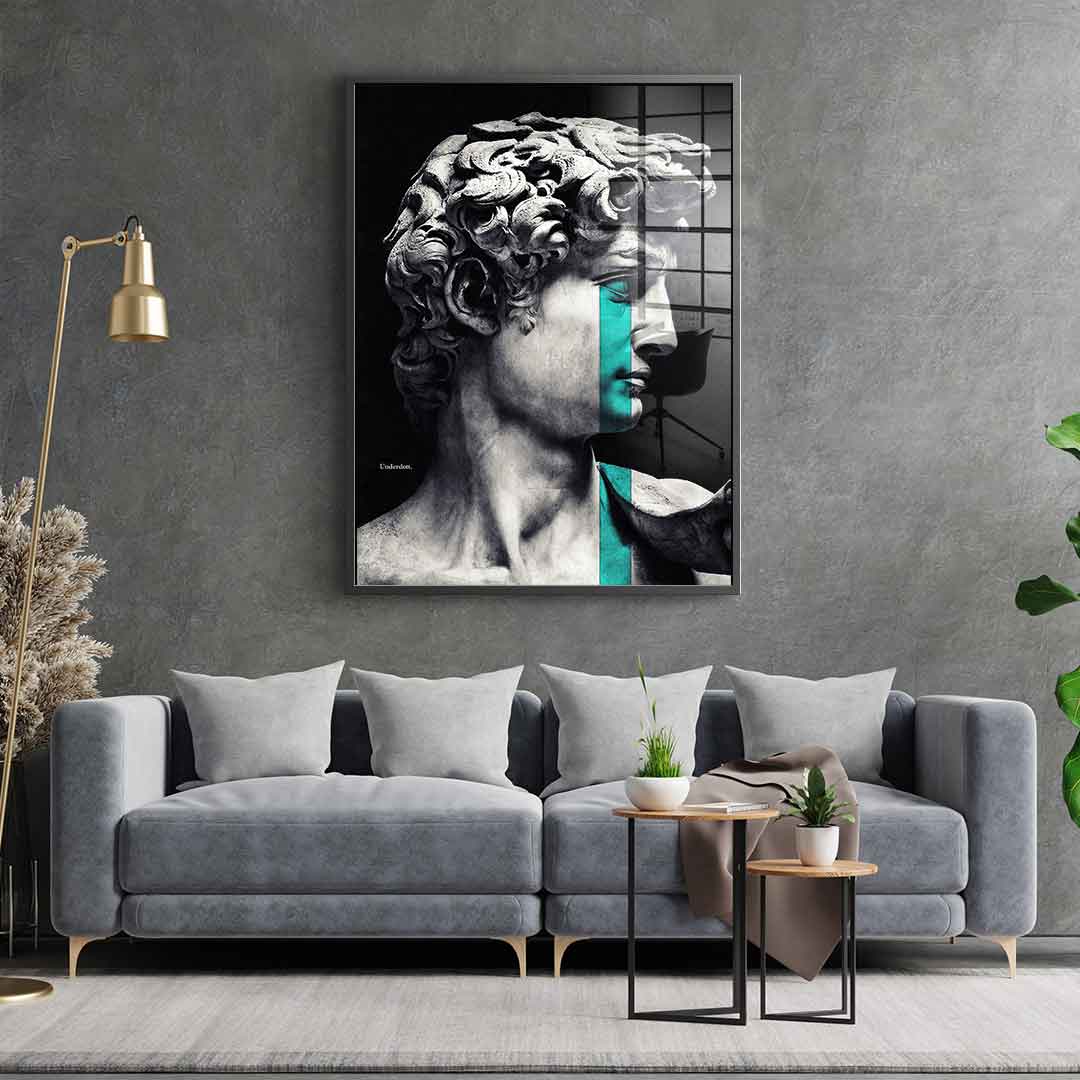 Crying David - Acrylglas