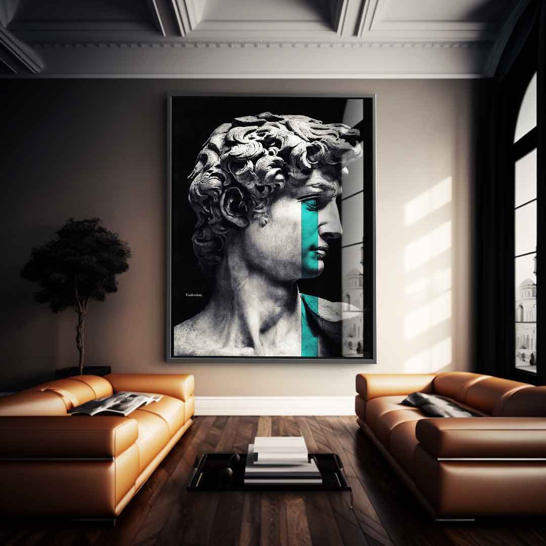 Crying David - Acrylglas