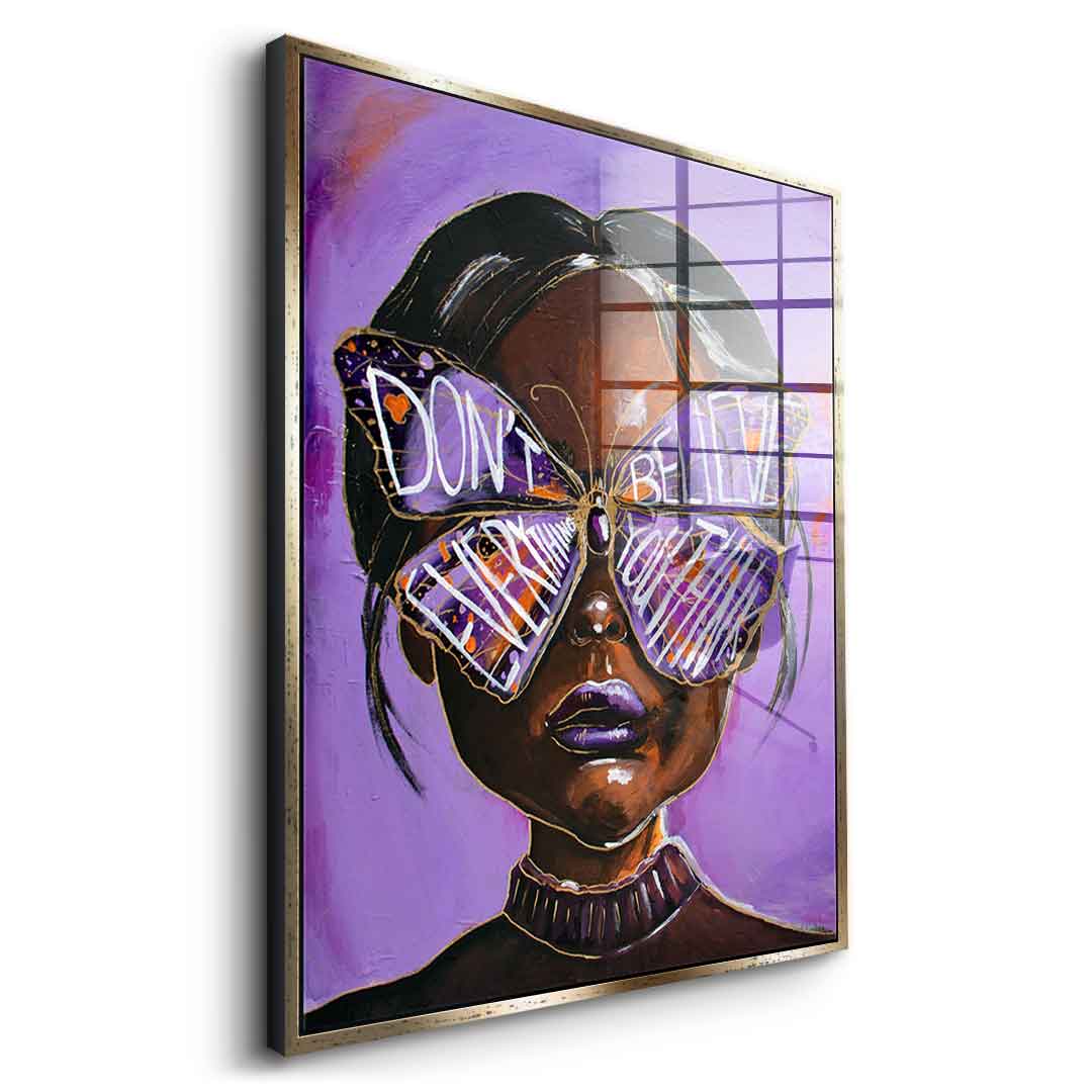 Cute but overthinking - acrylic glass