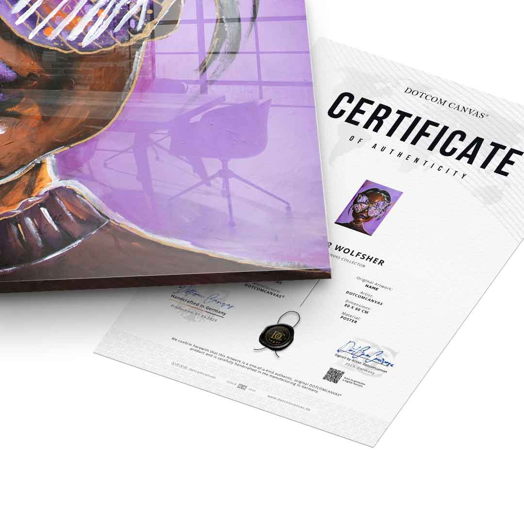 Cute but overthinking - acrylic glass