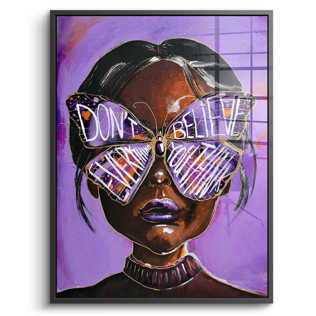 Cute but overthinking - acrylic glass