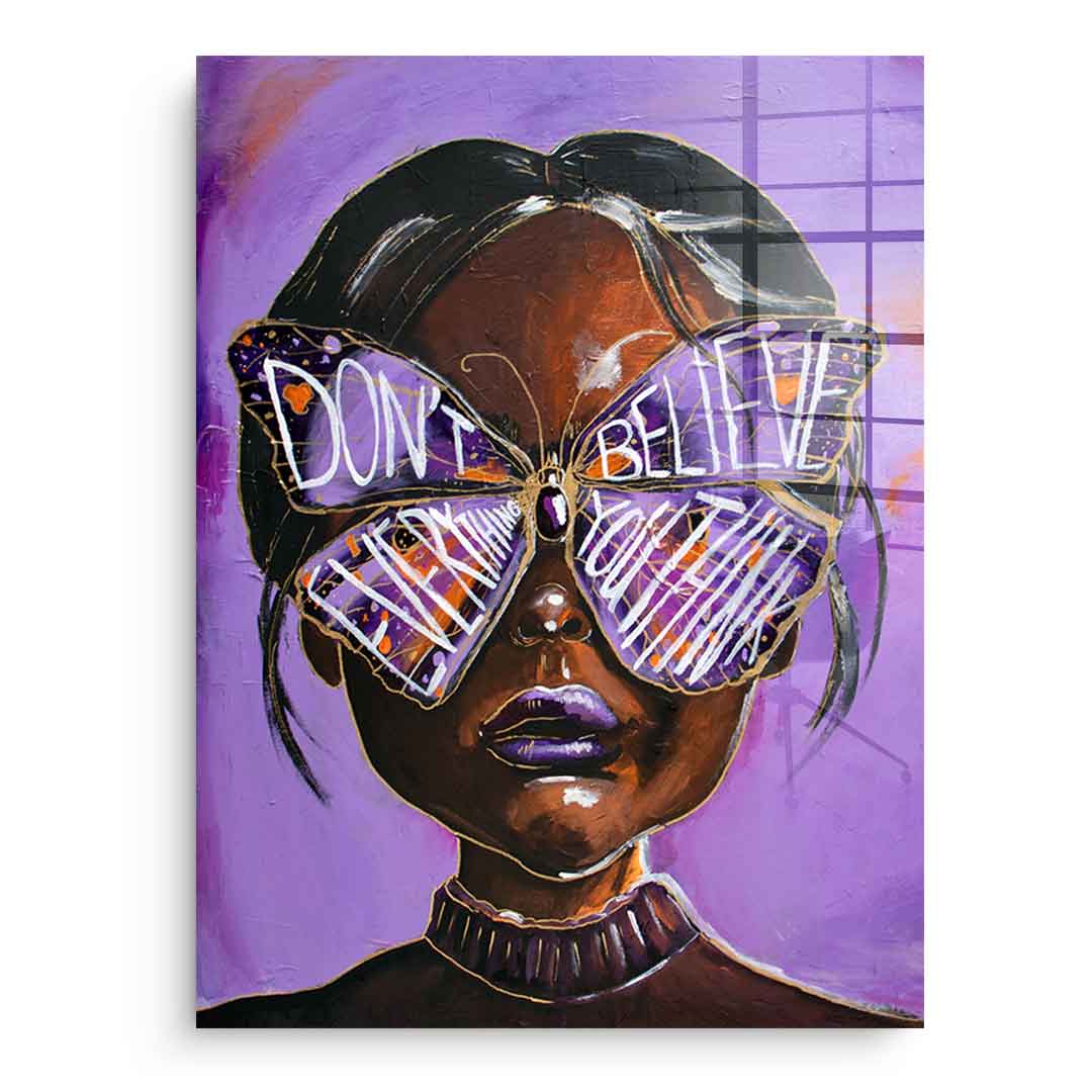 Cute but overthinking - acrylic glass