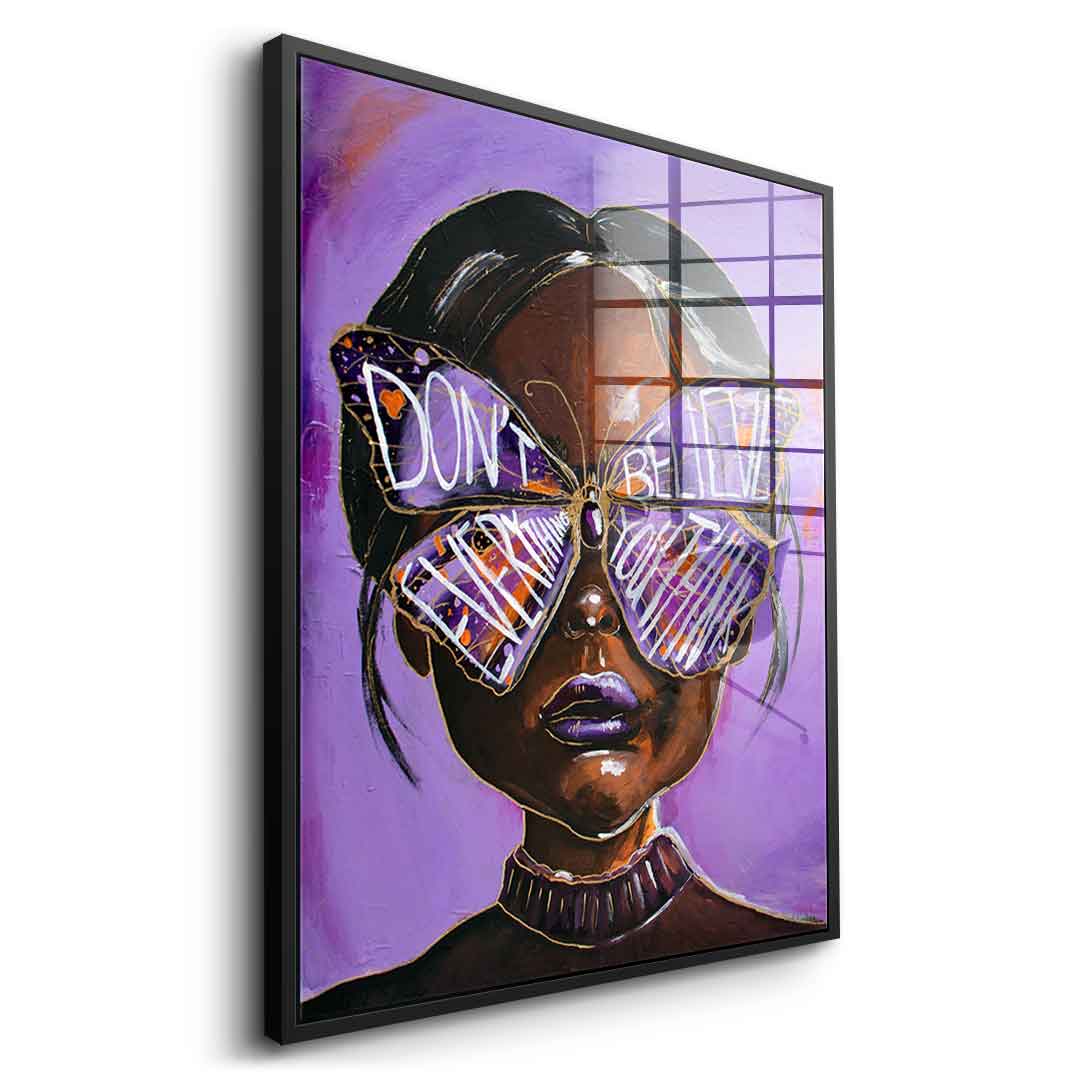 Cute but overthinking - acrylic glass