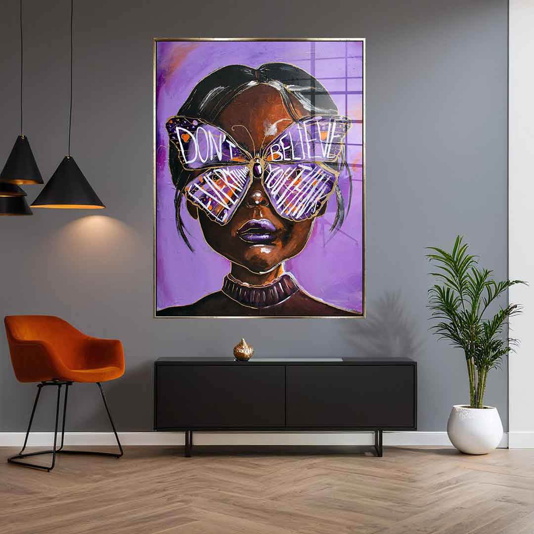 Cute but overthinking - acrylic glass