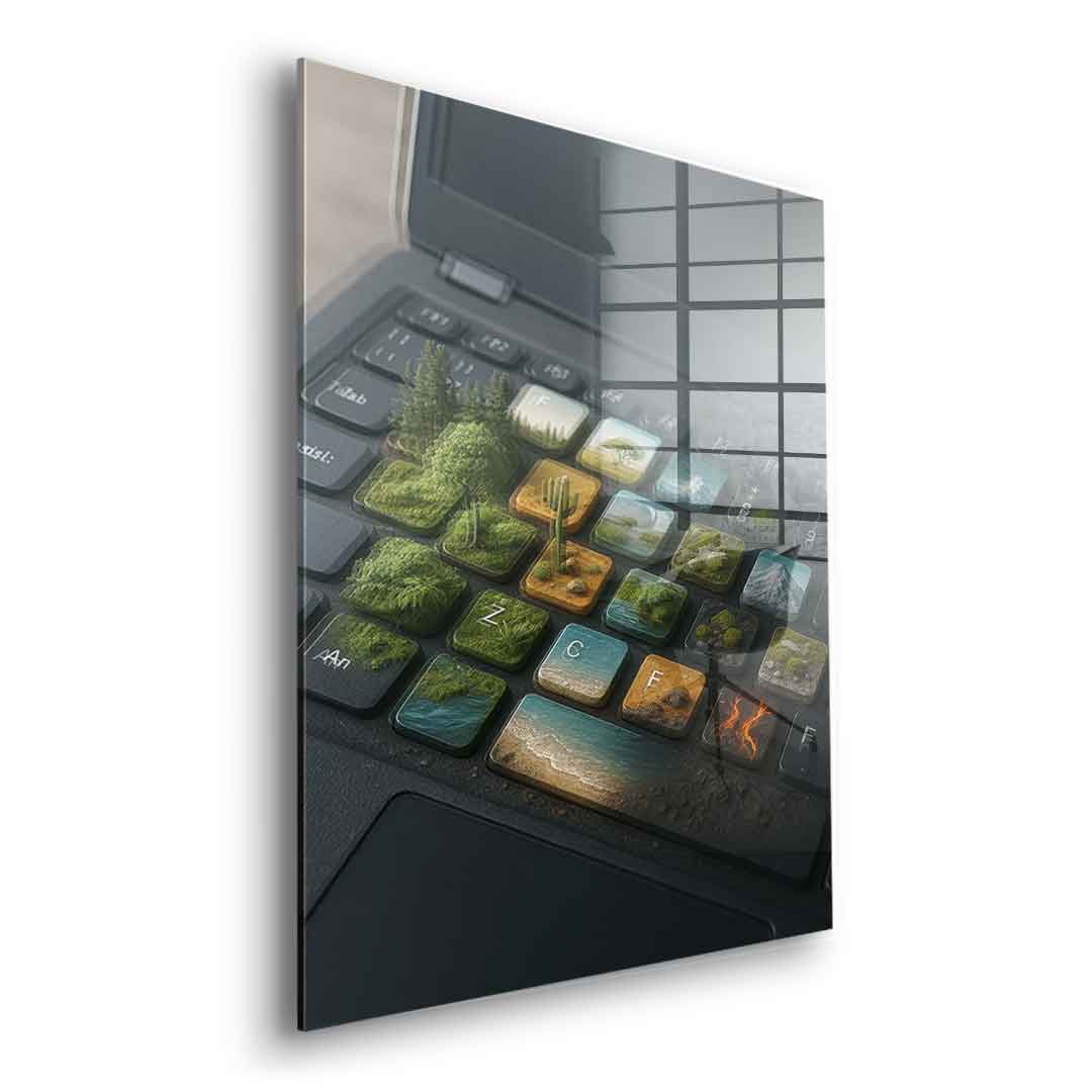 Cyber Symbiose - Acrylglas