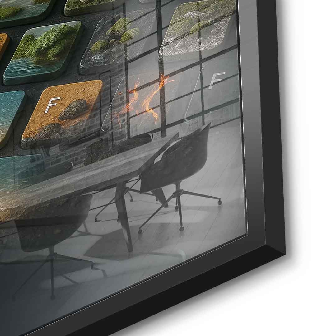 Cyber Symbiose - Acrylglas