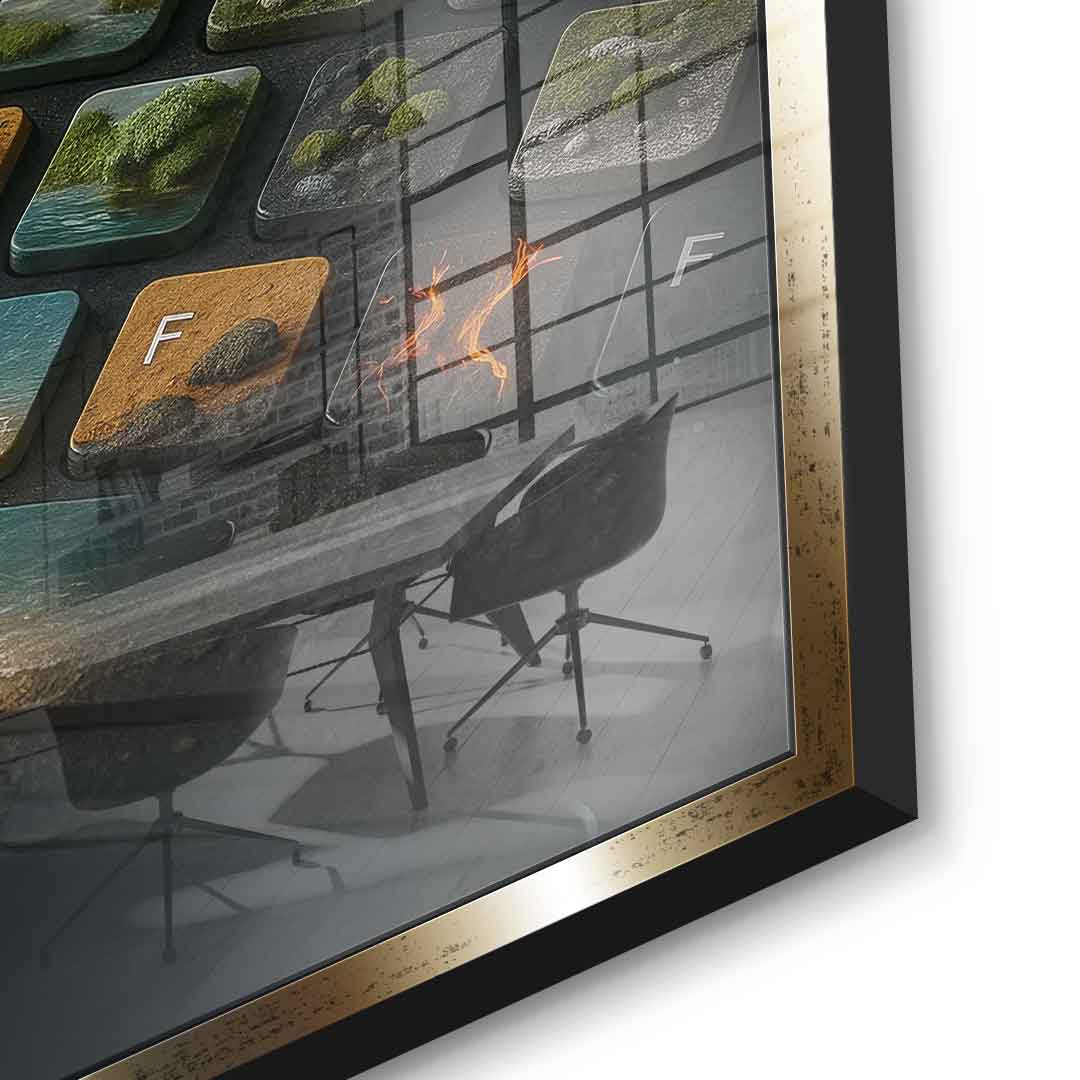 Cyber Symbiose - Acrylglas