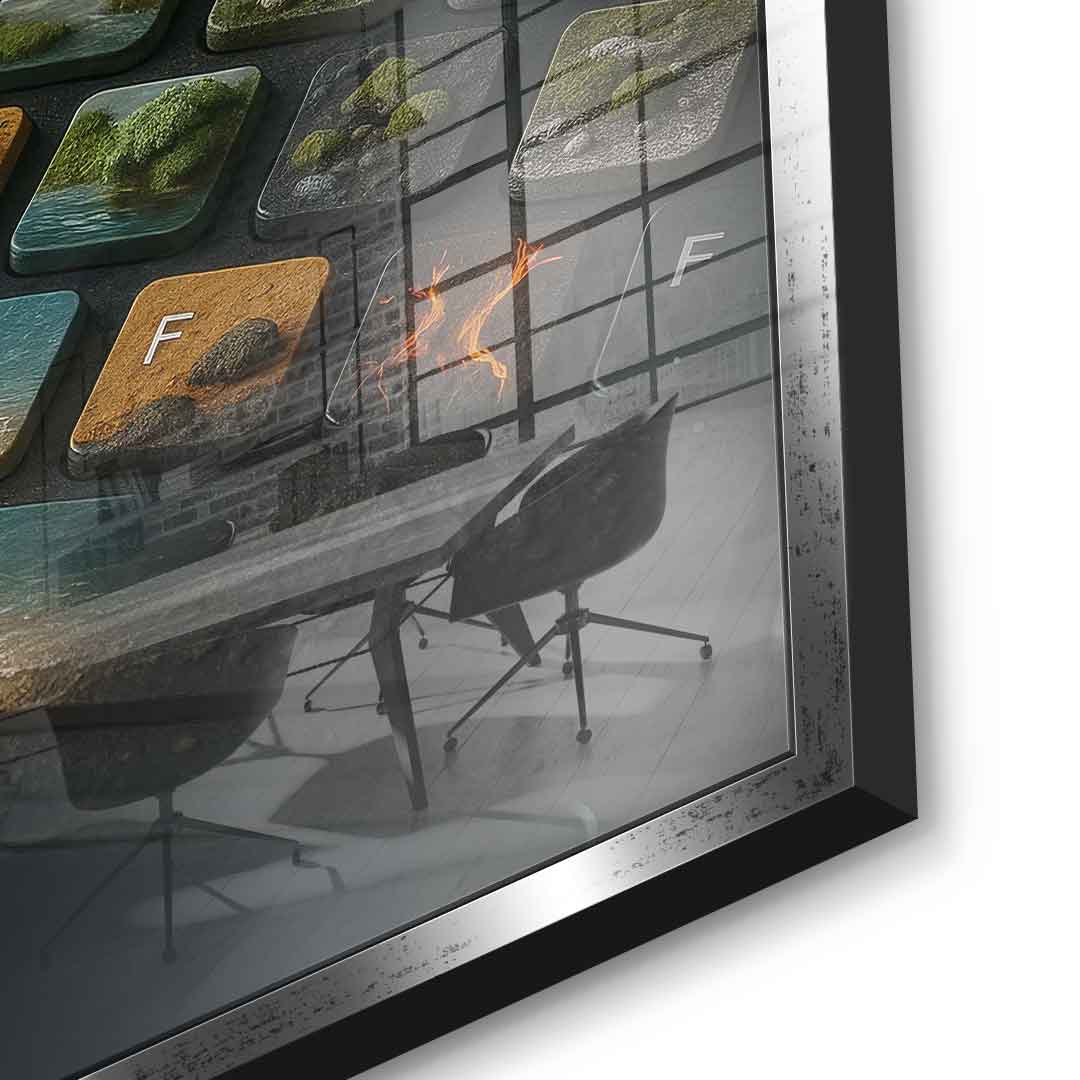 Cyber Symbiose - Acrylglas