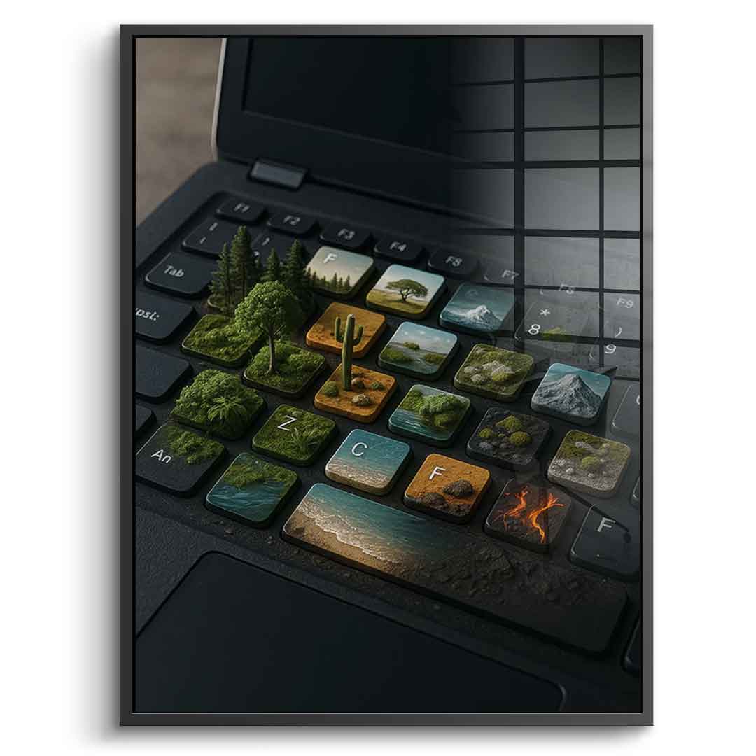 Cyber ​​symbiosis - Acrylic glass