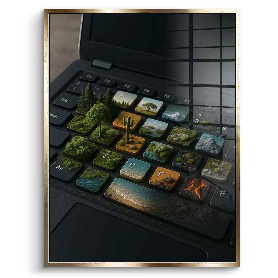 Cyber ​​symbiosis - Acrylic glass