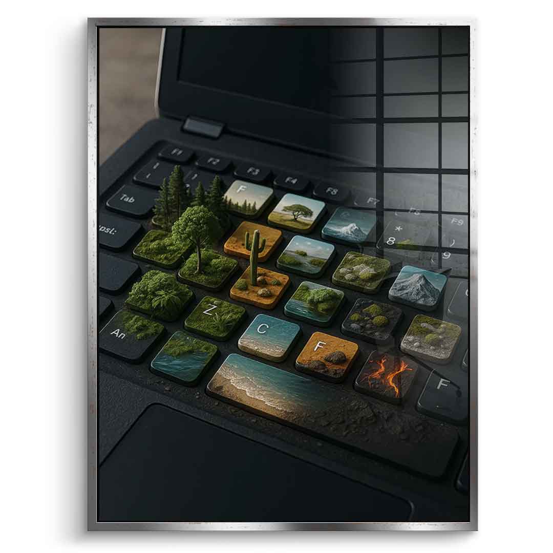 Cyber Symbiose - Acrylglas