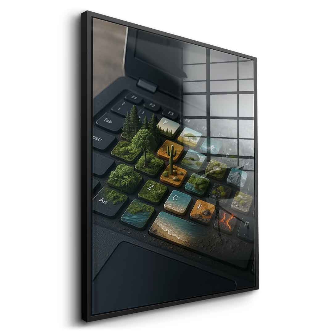 Cyber ​​symbiosis - Acrylic glass