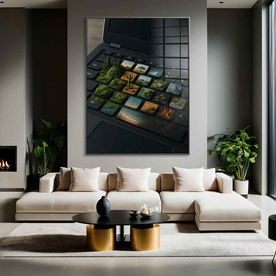 Cyber Symbiose - Acrylglas