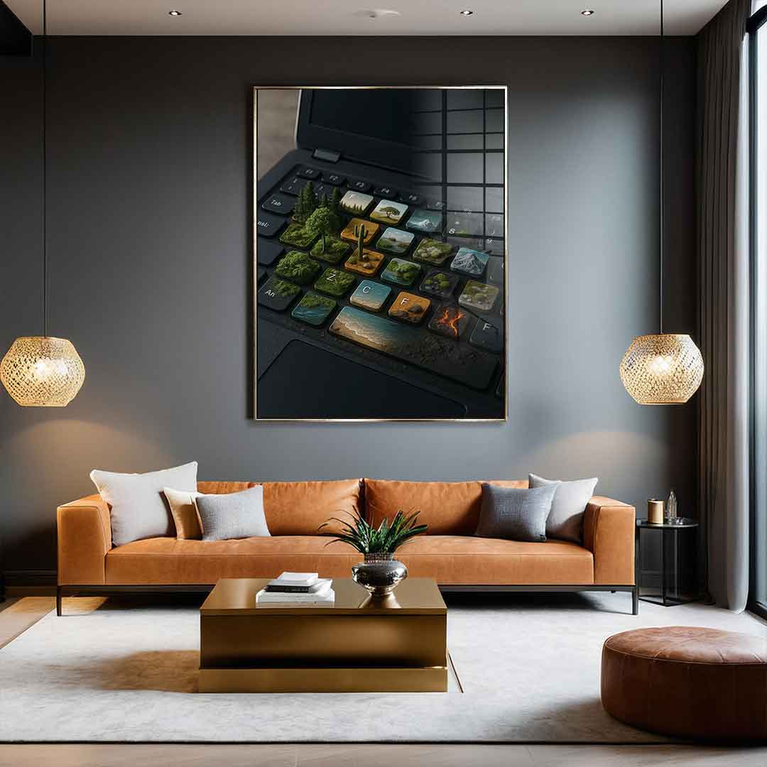 Cyber ​​symbiosis - Acrylic glass